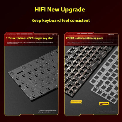 Leobog Hi75C Hi75 Hi75C Pro Aluminum Wireless Custom Mechanical Keyboard Kit Gaming Bluetooth 2.4G Wired Hotswap Gamer Keyboard