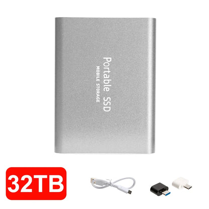 4TB Mini External Solid State Drive Portable SSD 8TB Hard Drive Small Size Quick Read Write Travel Backup Storage