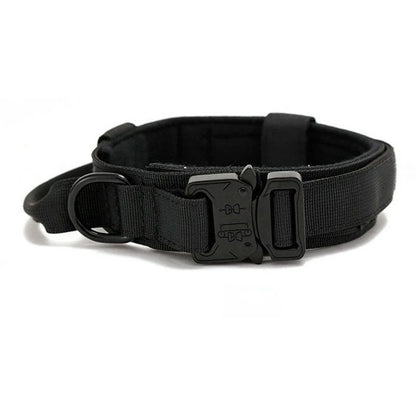 Tactical Dog Collar Adjustable Nylon Dog Supplies With Heavy Duty Metal Buckle Durable Training Collar For Medium And Large Dogs