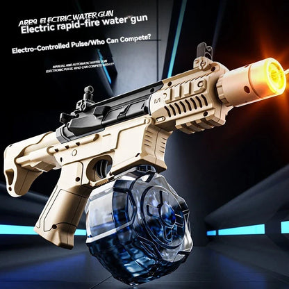 Large Capacity Victor Electric Water Gun Toy, Absorb Water Automatic Continuous Shooting, With Lights, Summer Beach Pool Gift