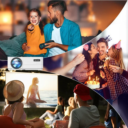 Leisure 470P WiFi 1080P Movie Projector Video Home Theater 250" Display