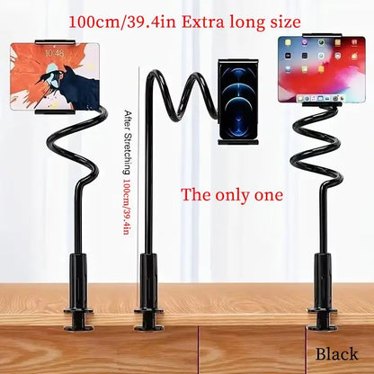 Gooseneck Tablet Holder Desk Lazy Phone Holder With Flexible Phone Clip Phone Tablet Bracket For IPad Tablet Stand Accessories