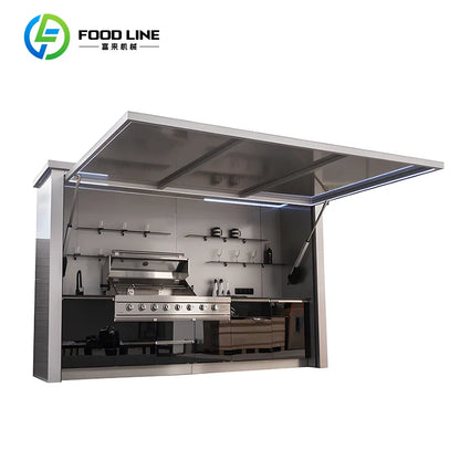 Portable Outdoor Kitchen With Large Storage Space, Ideal For Camping And Backyard BBQ Customize