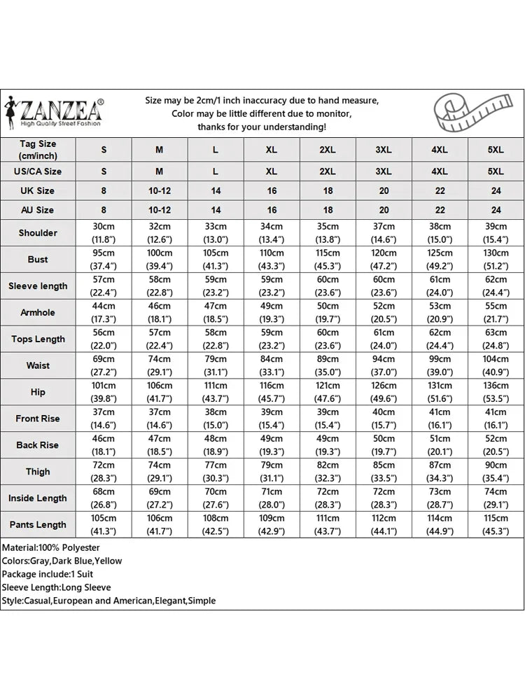 ZANZEA Elegant 2pcs Women Pant Sets Long Sleeve Cardigan Suit and High Waist Wide Leg Pants 2025 Fashion Solid Two-piece Outfits