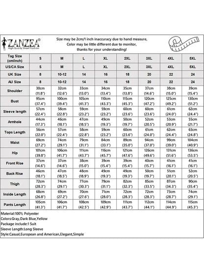 ZANZEA Elegant 2pcs Women Pant Sets Long Sleeve Cardigan Suit and High Waist Wide Leg Pants 2025 Fashion Solid Two-piece Outfits