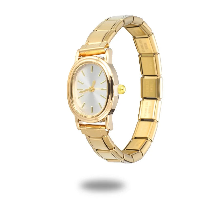 1PC High Quality Men Women's Stainless Steel Round Simple Watch Bracelet Bangle For Friend Wife Birthday Gift DIY Jewelry