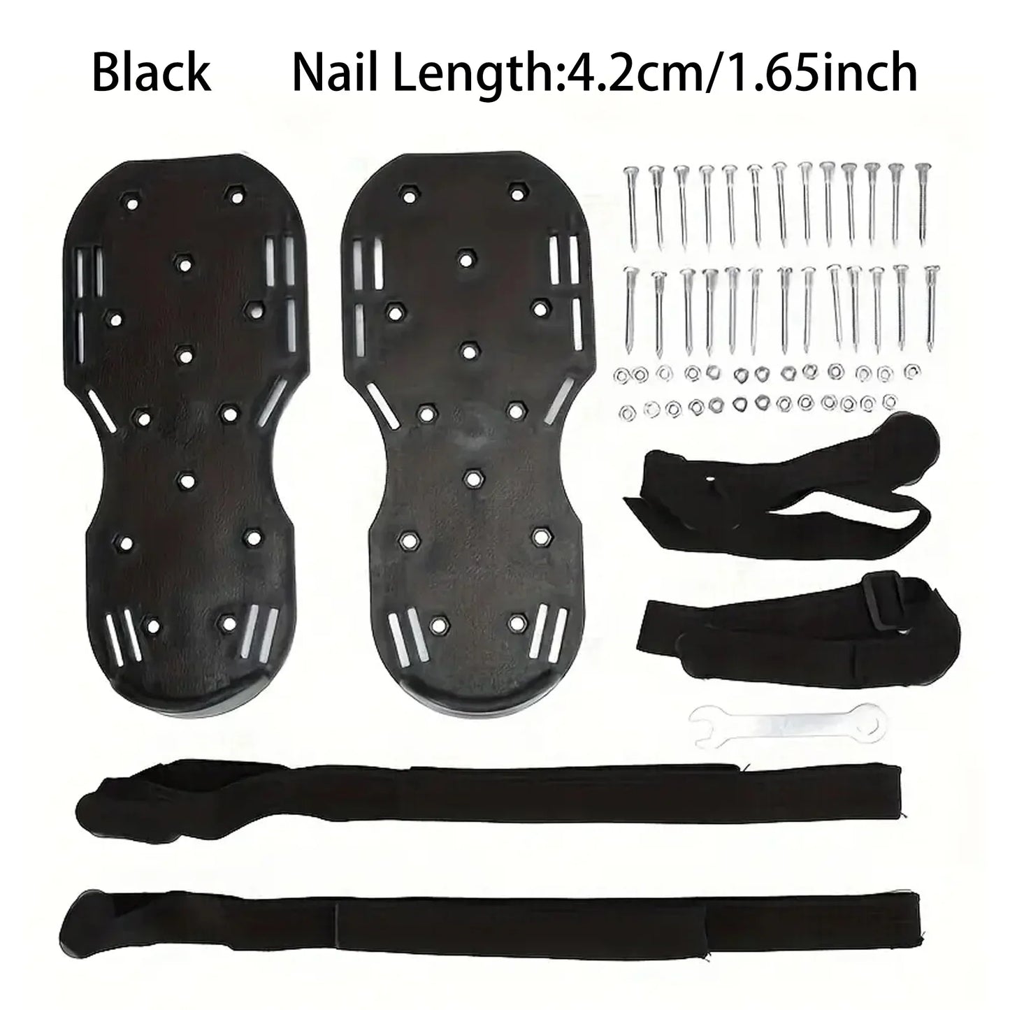 Garden Nail Shoes,Grass Loose Soil Tool,2.5/4.2cm Long Nail,Anti-Slip Lawn Aerator Grass Spikes Shoes for Aerating Lawn Soil