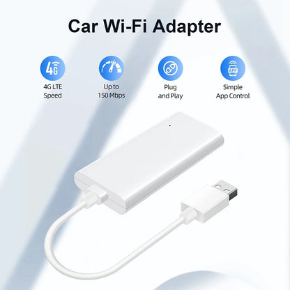 4G USB Wifi Modem Portable WiFi Hotspot LTE SIM Wireless Router CAT 4 150Mbps For Home/Car