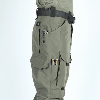 Tactical Cargo Pants for Men Multi Pocket Wear Resistant Outdoor Hiking Training Military Loose Fit Casual