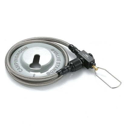 CAMPINGMOON Camping can be done with Inverted High-altitude Flat Gas Cylinders,Stoves,Extension Pipes with Valves, and Gas Pipes