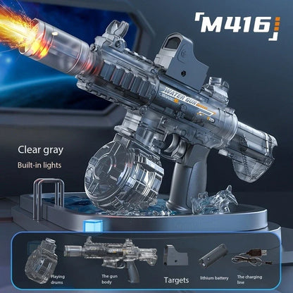 Electric Water Guns For Adults Powerful Squirt Water Large Capacity Automatic Continuous Water Gun Summer Outdoor Toys for Kid
