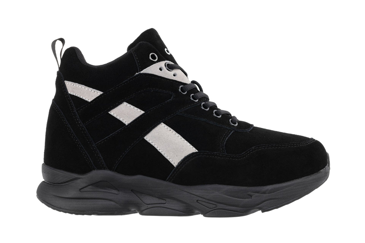 CALTO - S33594 - 4 Inches Taller (Black/Grey) - Sneakers