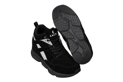 CALTO - S33594 - 4 Inches Taller (Black/Grey) - Sneakers