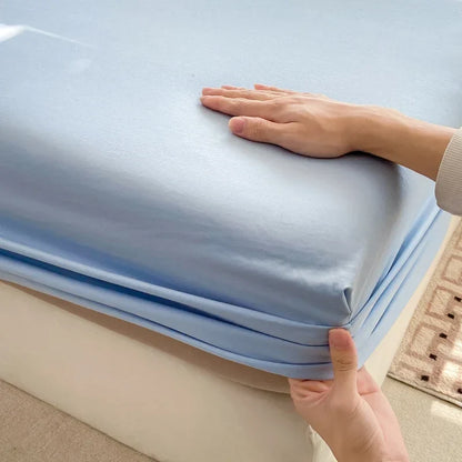 100% Cotton Fitted Bed Sheet with 360 Elastic Band Bedsheet Bedspread