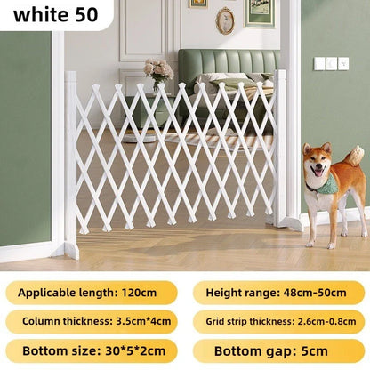 Pet Puppy Fence Retractable Isolation Dog Wooden Fence Folded Indoor Anti-Jailbreak Dog Fences Accessories Isolation Pet Cat Net