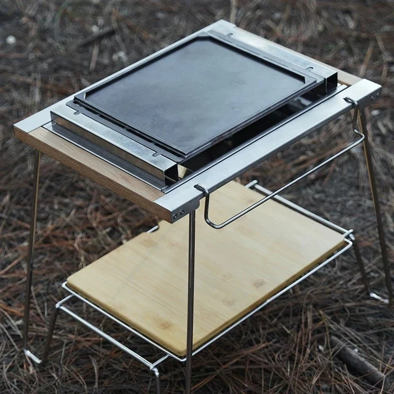 Outdoor Camping Baking Tray Barbecue Grill Tray GS450 Stove Accessories IGT Table Accessories Outdoor Camping Gear