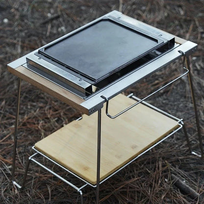 Outdoor Camping Baking Tray Barbecue Grill Tray GS450 Stove Accessories IGT Table Accessories Outdoor Camping Gear