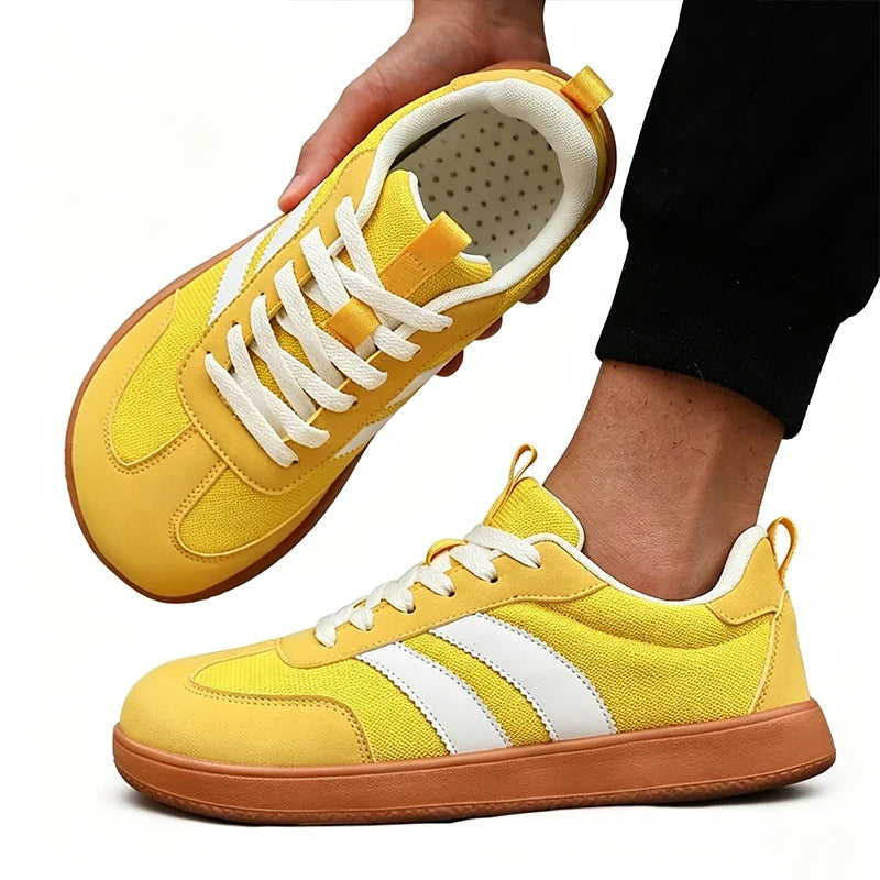 Women's Wide Foot Sports Shoes, German Training Shoes Trendy Shoes Minimalist Retro Fashion Breathable Mesh Casual Walking Shoes