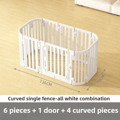 Indoor Household Pet Fence Waterproof Dog Fence Large Dog Protective Fence Free Combination Large Space Pet Isolation Fences