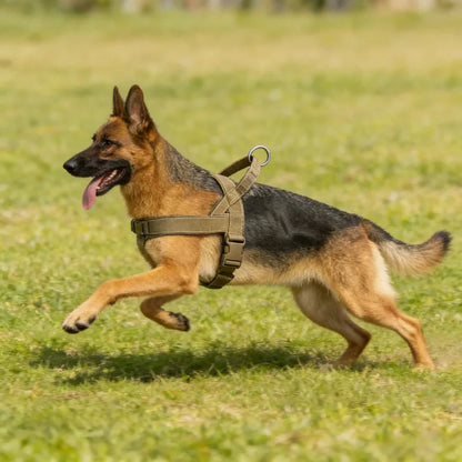 Tactical No-Pull Dog Harness for Large Breed: Heavy-Duty Vest with Reflective Strip, Adjustable & Padded for Control and Pullers