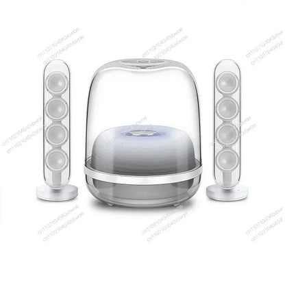 2.1 High-quality Bluetooth speaker Glazed 4 wireless Bluetooth speaker Home desktop audio Voice intelligent digital