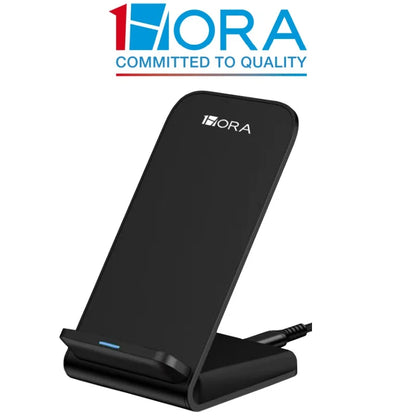 1HORA Wireless Charging Stand 15W Fast Charging Overload Protection 60° Angle Upright For Motorola and Sony Samsung iPhone