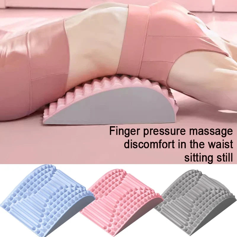 Back Stretcher Neck Pillow Relieve Massage Lumbar Support Massager for Neck Waist Stretch Device for Lower Back Stretcher YBAMQ2