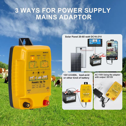 12km Electric Fence, Animal Fence, Animals, Poultry Farming, Shepherd, Waterproof Fence Tool