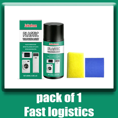 Plastic Yellowing Remover Scratch Repair - Appliances AC Units Fridge Toilet Back To White Gloss Long-Lasting Polish Clean Care*
