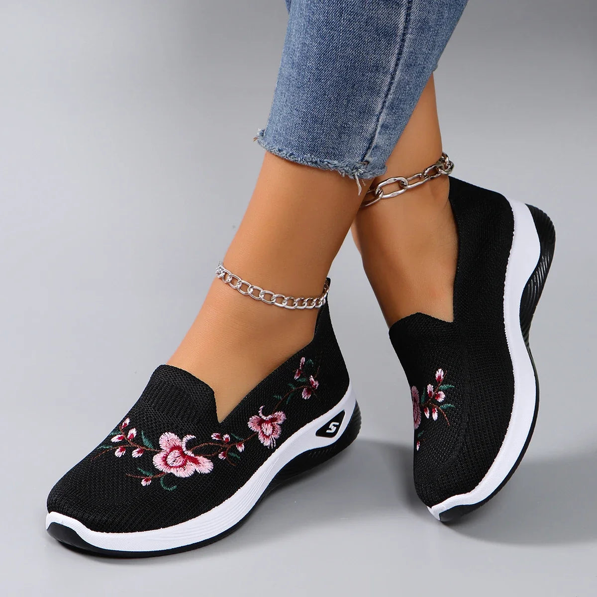 Women's summer breathable mesh flat shoes，women's shoes，casual sneakers shoes, clearance free shipping