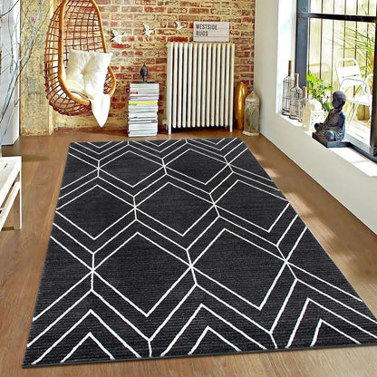VIKAMA Nordic Style Retro Living Room Carpet Hotel Guest House Sofa Coffee Table Cushion Home Bedroom Non-Slip Bedside