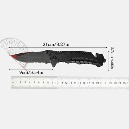 Outdoor portable folding knife - Multi-purpose high-hardness stainless steel wilderness survival knife