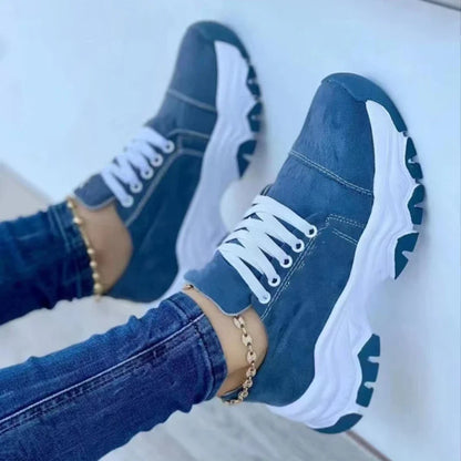 Sneakers Women Shoes 2026 Pattern Canvas Shoe Casual Women Sport Shoes Flat Lace-Up Adult Zapatillas Mujer Chaussure Femme