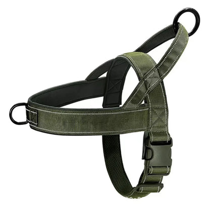 Explosion-Proof Tactical Harness Dog Traction Large Dog Collar Vest Style Golden Retriever Dog Walking Traction Vest