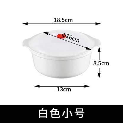 Microwave Oven Special Box Heated Soup Pot Rice Steamed Hot Steamed Buns with Lid Eco-friendly Food Grade Kitchen Tool