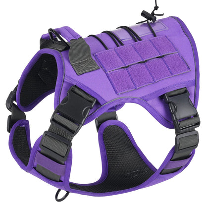Tactical Dog Harness for Small Medium Large Dogs No Pull Adjustable Pet Harness Reflective Working Training Easy Control Vest