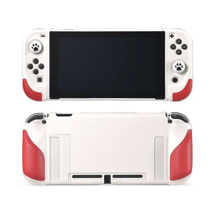 2023 New Switch OLED Case Game Console All-in-One Case Surface Silicone Oily Grip Color Clash