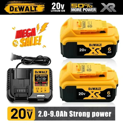 100% Original Dewalt 20V 6000mah Power Tool Battery Dcb206 Dcb205