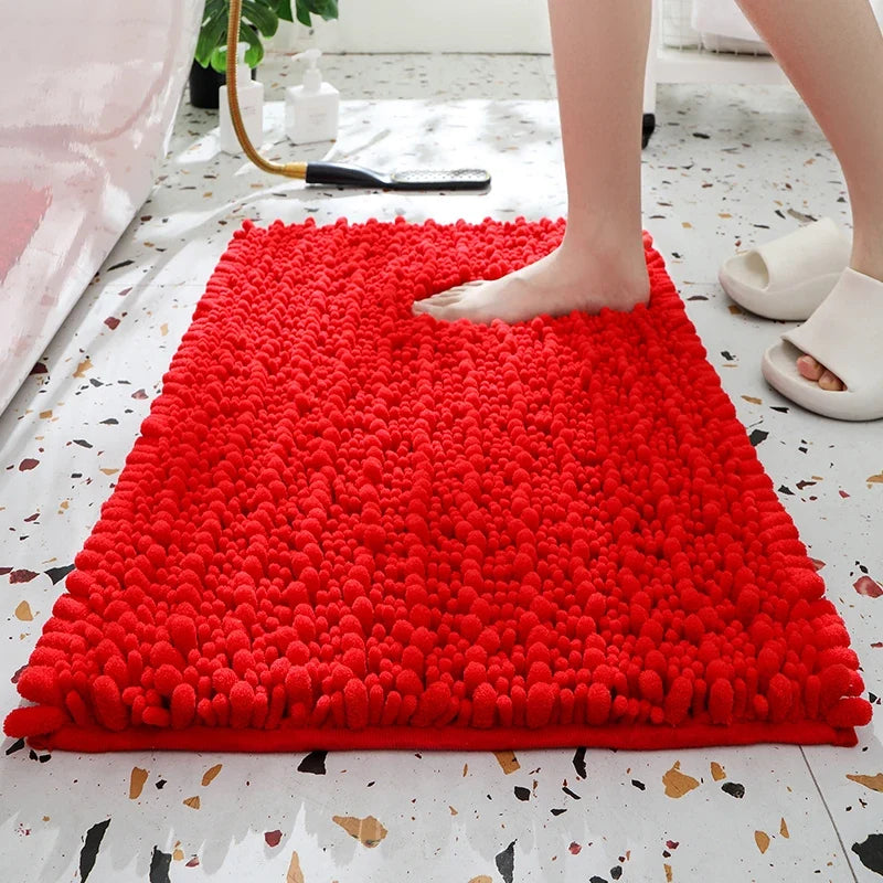 1 Piece Bathroom Carpet Bath Mat, Non-Slip Super Thick Lotus Pine Soft