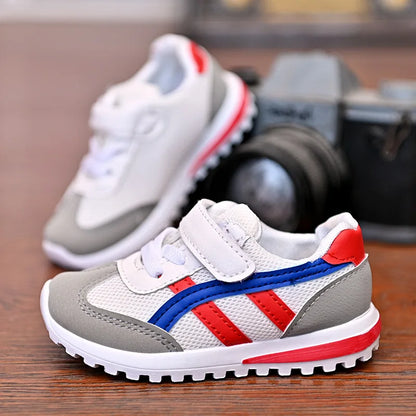Children's Popular Outdoor Sports Shoes Children Breathable Mesh Running Shoes Baby Comfortable Sports Shoes Boys Casual Sneaker