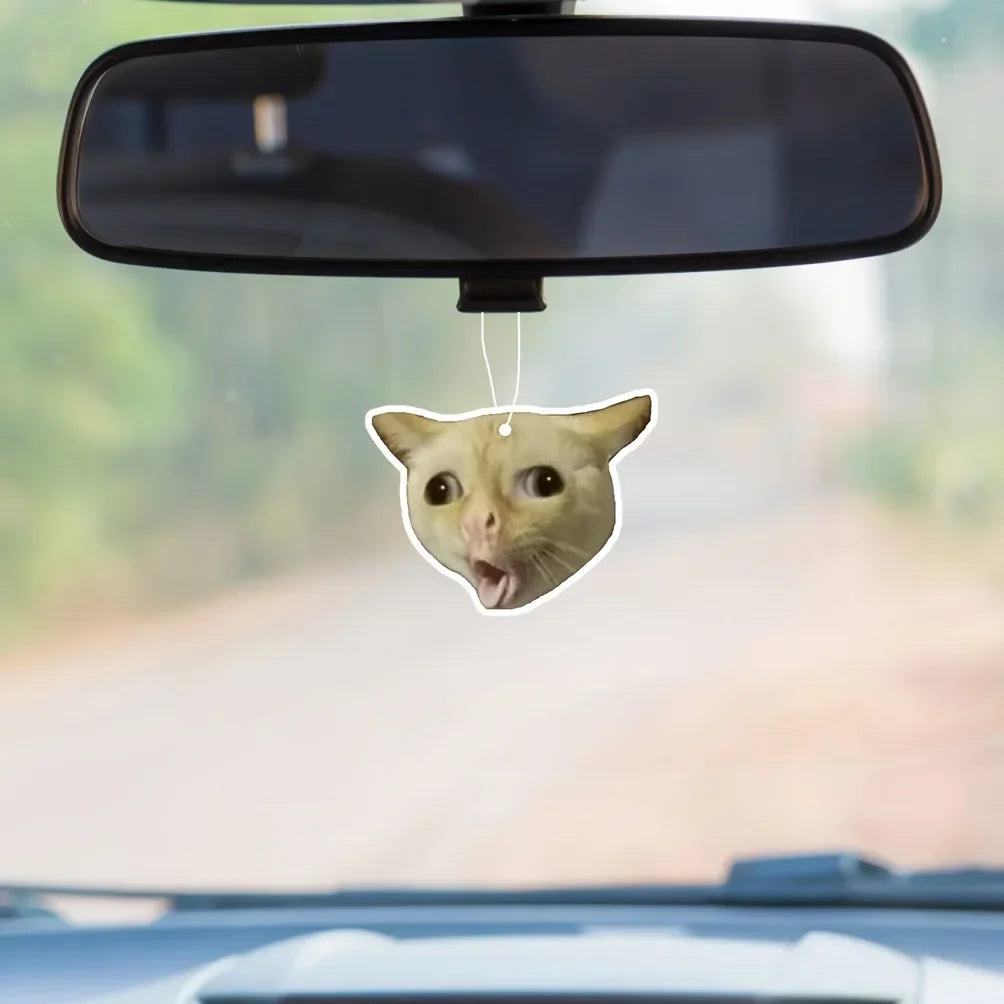 1/3pcs Funny Cat Design Car Aromatherapy Tablet, Car Fragrance Tablet