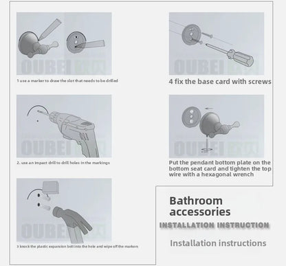 Bathroom Accessories Antique Brass Wall Mounted Toilet Paper Holder Towel Ring Robe Coat Hook Bathroom Hardware