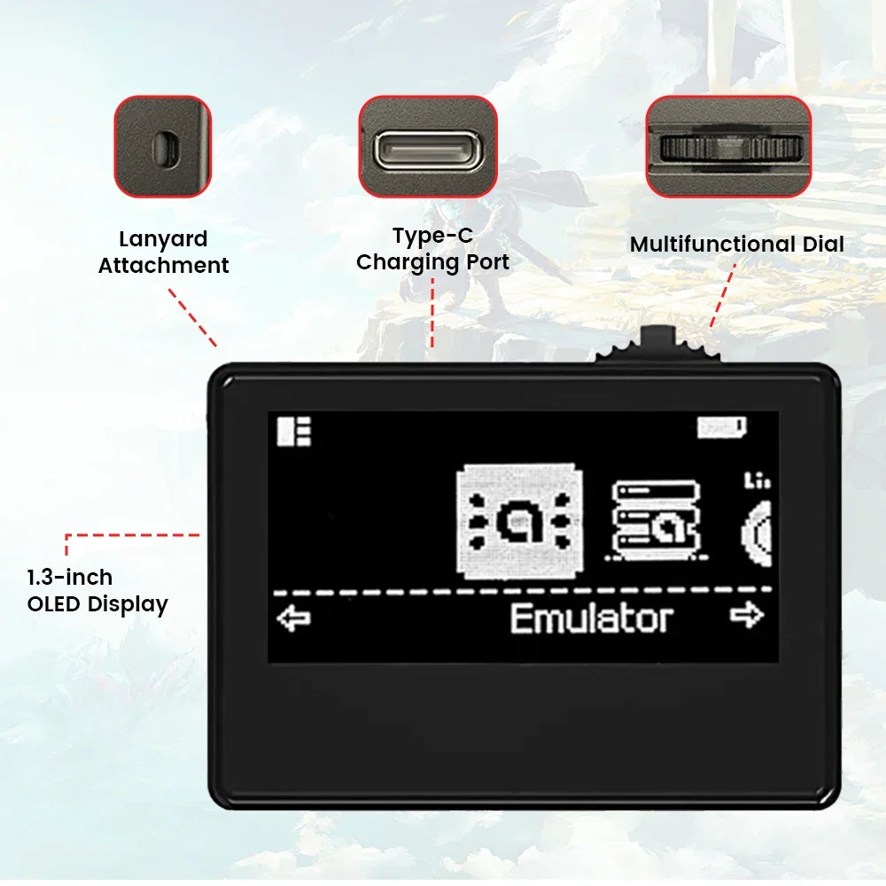 NFC Simulator Pixl Emulator iNFC Infinite Swipe OLED HD Intelligent Bluetooth Simulator for Switch2/3DS/Wii U Game Accesories