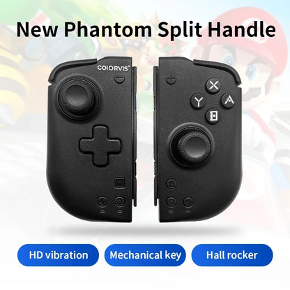 For Switch/Switch OLED Gaming Controller HD Sensory Vibration Hall Joystick Wireless Split Controller Precise and Durable