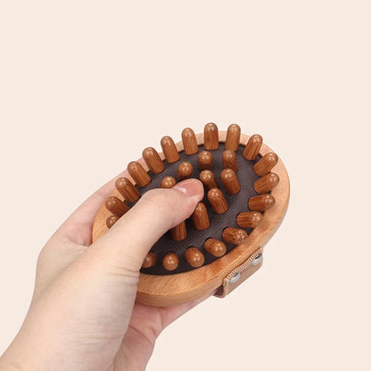 Wooden Massage Body Brush for Cellulite and Improve Lymphatic Blood Circulation Dry Brush Remove Dead Skin Shower SPA Bath Brush