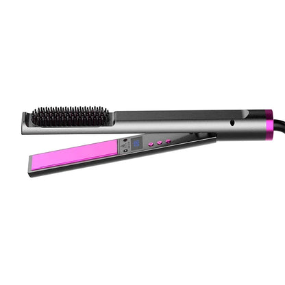 2 in 1 Hair Straightener Multifunctional Curling & Straightening Brush