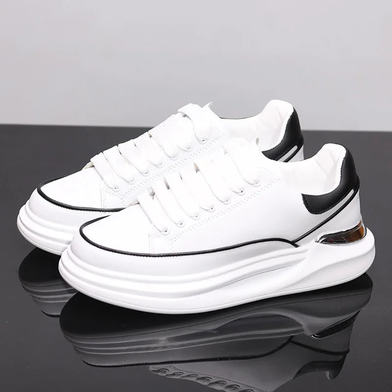 New Couple's Small White Shoes Men's Shoes Women Sports Shoes Men's Sneakers Increased Height Inside Casual Sports Shoes