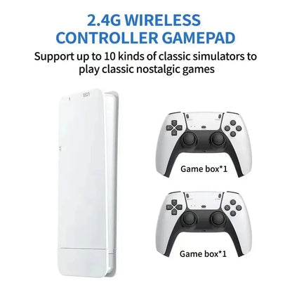 128G Game Stick M15 4K Video TV Game Console Wireless Gamepads 20000+ Classic Arcade Games HD Two-player Gaming Console with 64G