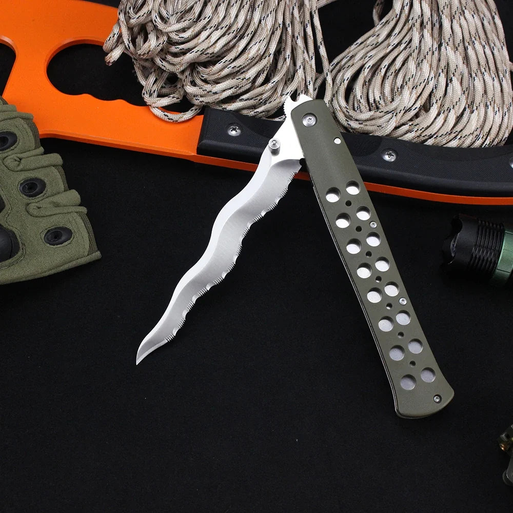 Folding Knife TI LITE Flipper Knife S35VN Blade Outdoor Professional Military Tactical Hunting Survival Self defense Knives Tool