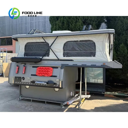 Customized Full Kitchen Truck Camper With Stove And Sink Overland Camping For Travel Groups Bulk Order